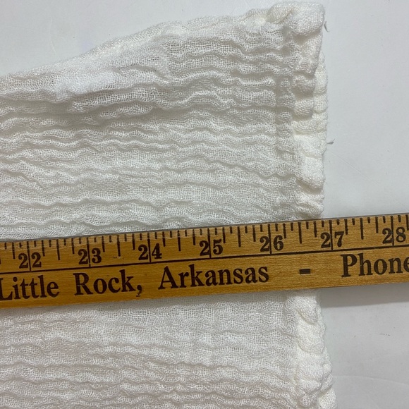 Grizas Crinkled Linen Top Size L Cream Long‎ Sleeve Minimalist Lagenlook NWT - Picture 10 of 10